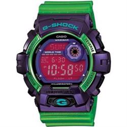 Image of CASIO G-SHOCK LILLA, NEON GRØNT MED PINK DISPLAY UNISEX UR*